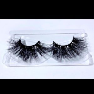 25mm Lashes Mink Eyelashes Natural Hair 3D Mink Lashes Fluffy 1 Pair